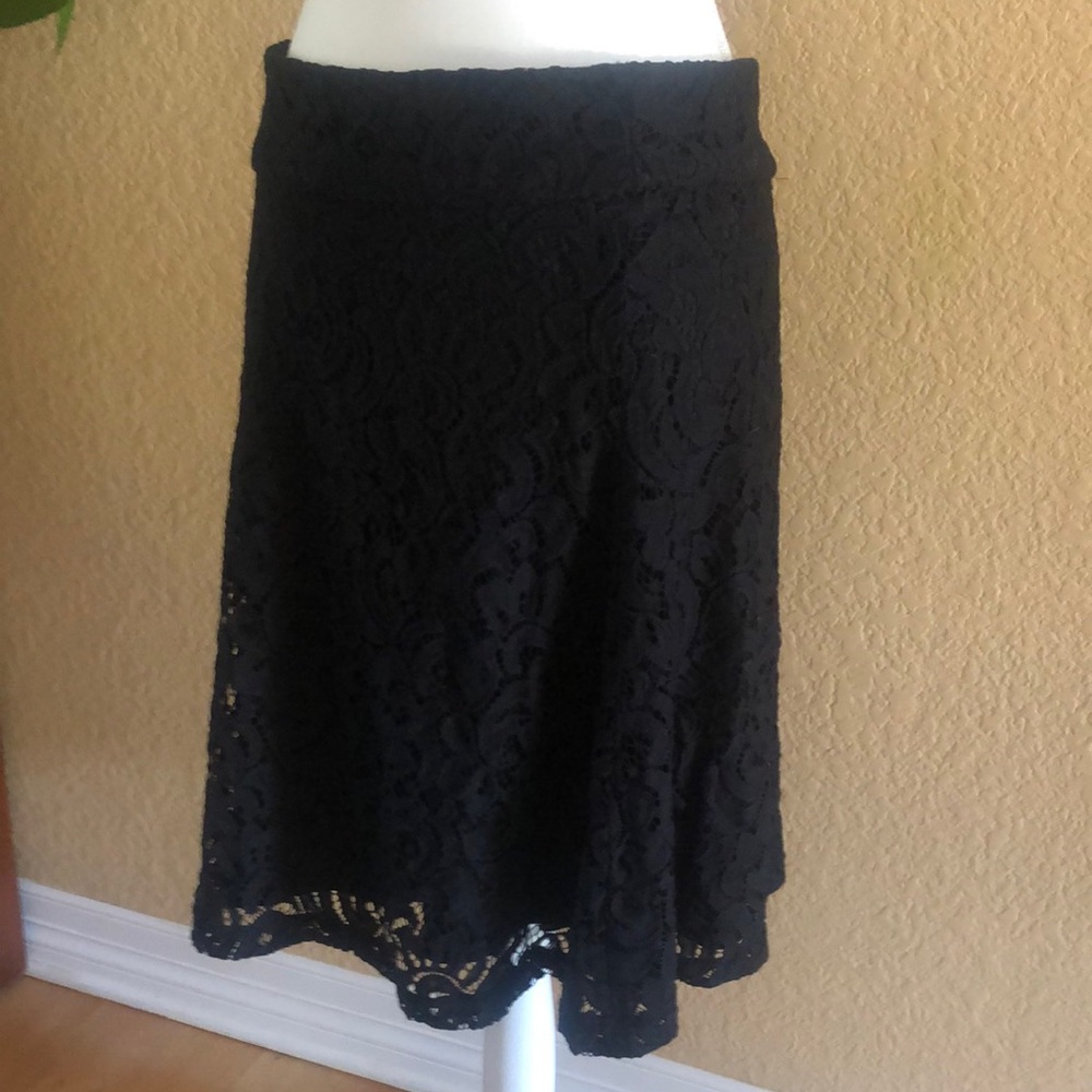 Alfani Black-Lace Skirt
